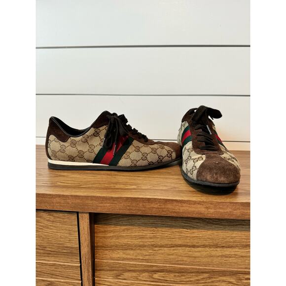 Gucci GG sneakers, Nylon and suede size 8 1/2 - Picture 7 of 15